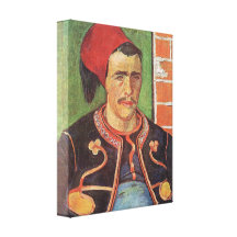 Zouave half figure by Vincent van Gogh Gallery Wrap Canvas