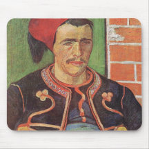 Zouave half figure by Vincent van Gogh Mousepads