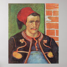 Zouave half figure by Vincent van Gogh Print