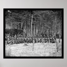 Zouaves Infantry 1864 Poster