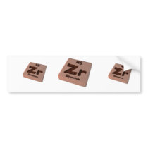 Zr Zirconium Bumper Sticker