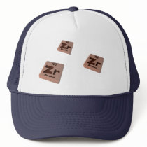 Zr Zirconium Trucker Hats