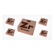 Zr Zirconium Photo Card
