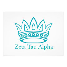 ZTA Crown with ZTA Personalized Invites