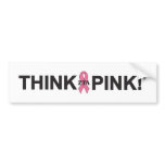 ZTA Think Pink! Bumper Stickers