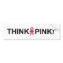 ZTA Think Pink! Bumper Stickers