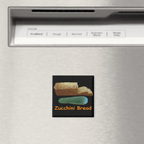 Zucchini Bread Refrigerator Magnets