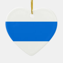 Zug Flag Heart Christmas Ornament