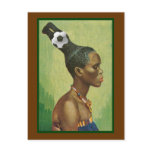 Zulu Hairstyles in 2010 for lovers of soccer Post Card