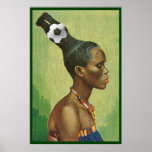 Zulu Hairstyles in 2010 for lovers of soccer posters