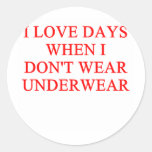 ZUNDERWEAR joke Stickers
