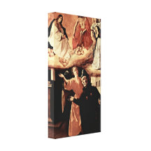 Zurbaran de Francisco - Alonso Rodriguez(vision) Gallery Wrapped Canvas