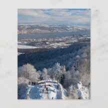Zurich Switzerland Winter Flyer Design