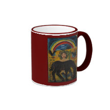 zwart paard, Black horse Coffee Mug