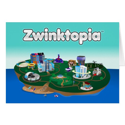 Zwinktopia Note Card