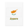 Zypern Flagge mit Namen Post Card