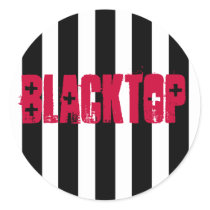 zzzzzzzzzzzzzz, BLACKTOP Round Stickers