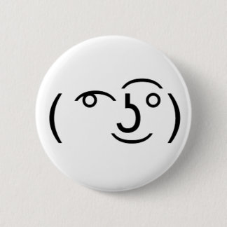 ( ͡° ͜ʖ͡°) that one creepy emoticon 2 inch round button