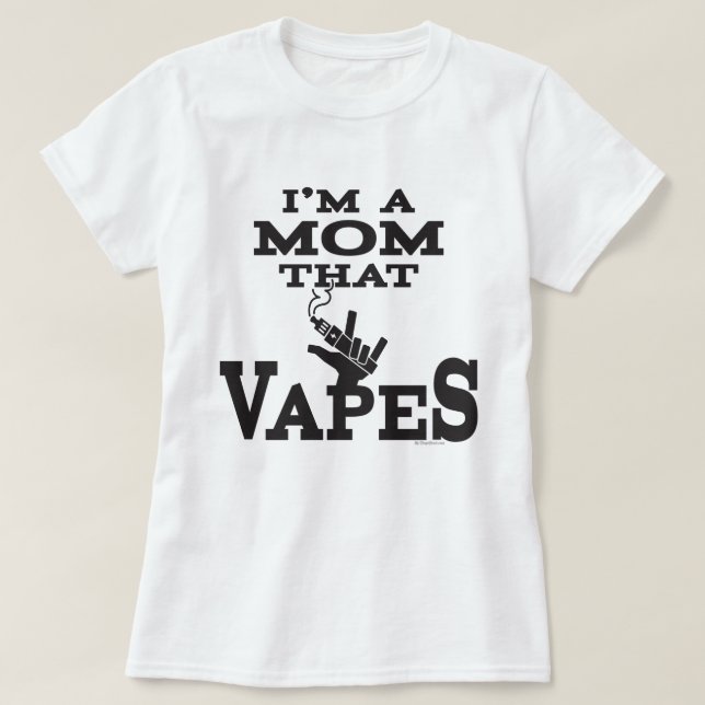 Ω VAPE Shirt | Mom that Vapes |  VapeGoat™ (Design Front)