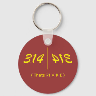 π pi keychain