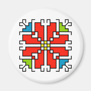 М0041 Magnet motif folklorique bulgare shevitsa r