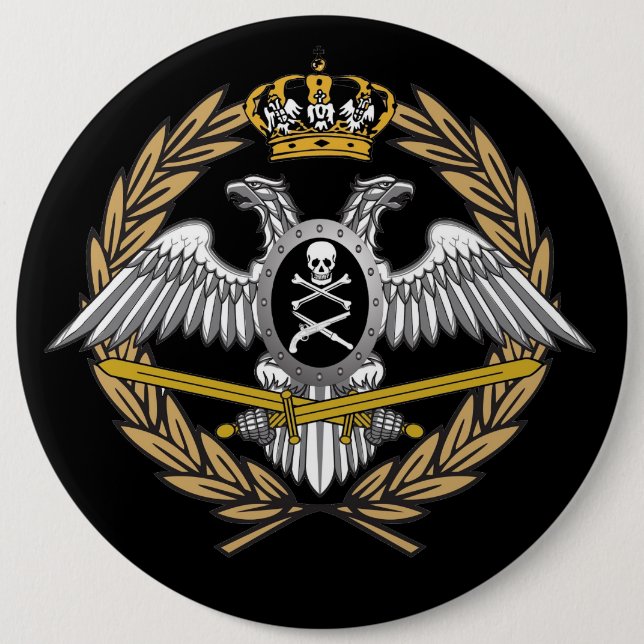 Равногорски Покрет  6 Inch Round Button (Front)