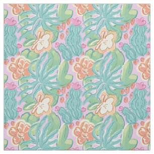 Сacti and plants. fabric