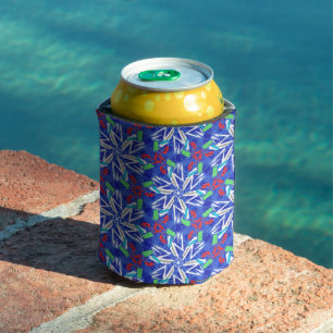 Сollage snowflakes can cooler