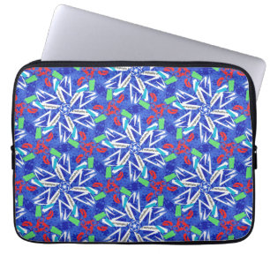 Сollage snowflakes laptop sleeve