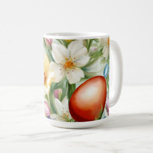 Сolorful Spring Floral Field. Painting Coffee Mug
