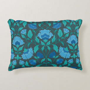 Сornflower pattern accent pillow