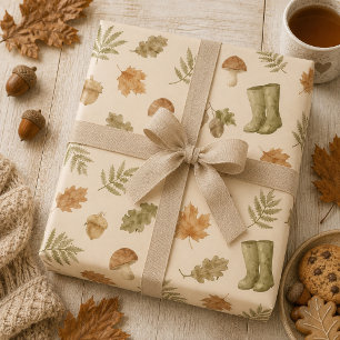 Сozy warm autumn  wrapping paper