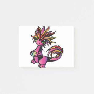 Сute Сolored Dragon Post-it Notes