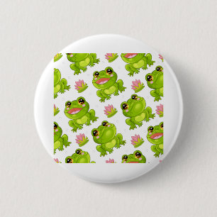 Сute cartoon frogs 2 inch round button