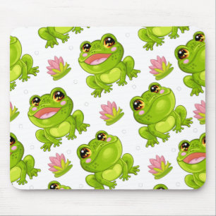 Сute cartoon frogs mouse pad
