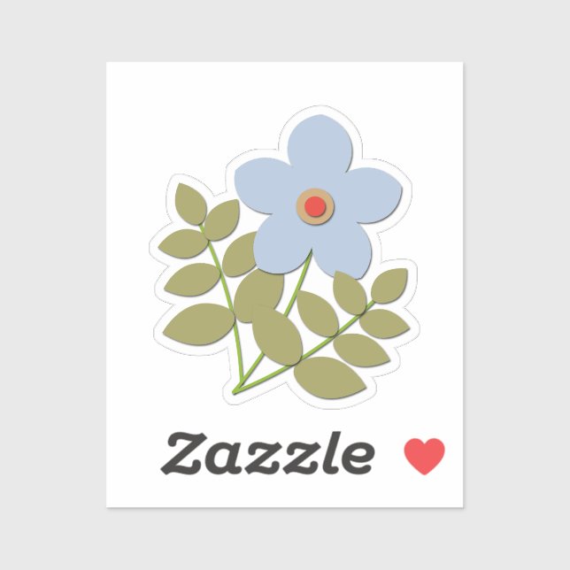 Сute simple blue flower (Sheet)