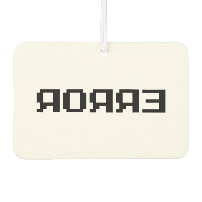 ЯOЯЯƎ | ERROR AIR FRESHENER (Front)