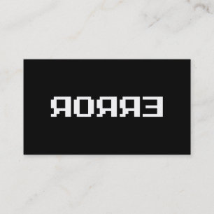 ЯOЯЯƎ ERROR BUSINESS CARD