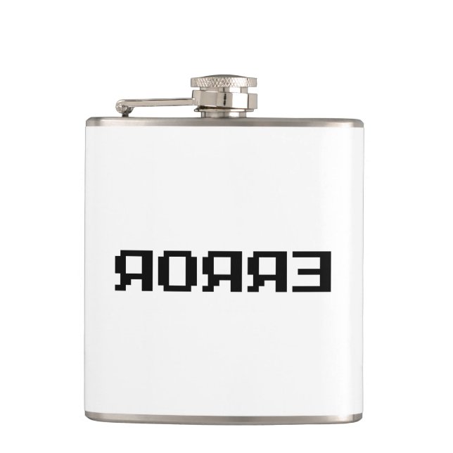 ЯOЯЯƎ | ERROR HIP FLASK (Front)