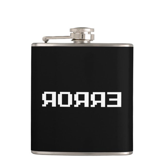ЯOЯЯƎ | ERROR HIP FLASK (Front)