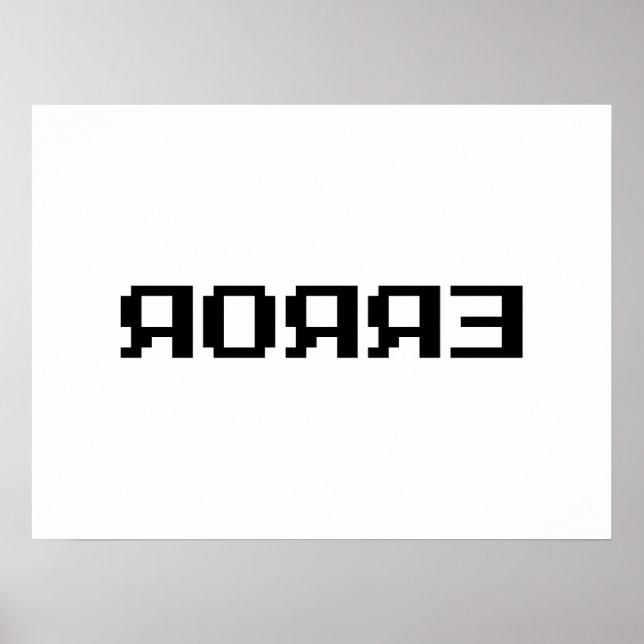 ЯOЯЯƎ | ERROR POSTER (Front)