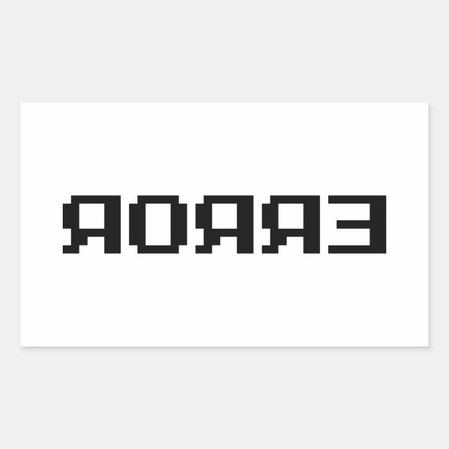 ЯOЯЯƎ | ERROR STICKER (Front)