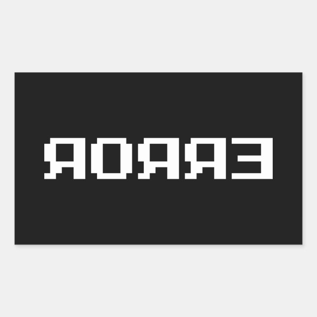 ЯOЯЯƎ | ERROR STICKER (Front)