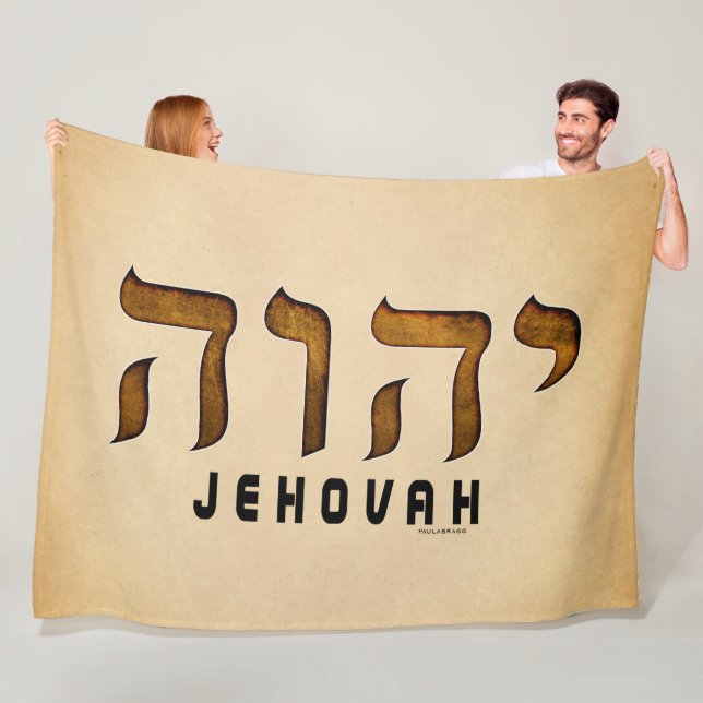 יהוה Jehovah Fleece Blanket (In Situ)