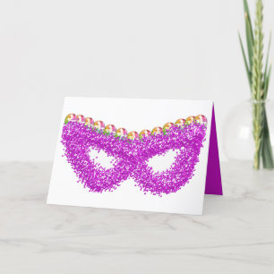 פּוּרִים Purim Esther's mask gemstone crown card