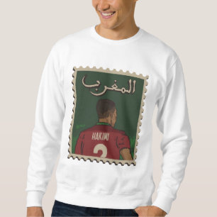 طابع مغربي يخلد فخر المنتخب 🇲🇦 / Moroccan Stamp Sweatshirt