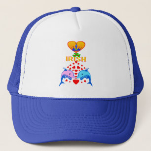 ♥ټ☘I Love Irish-Awesome St Patrick's Day Stylish Trucker Hat