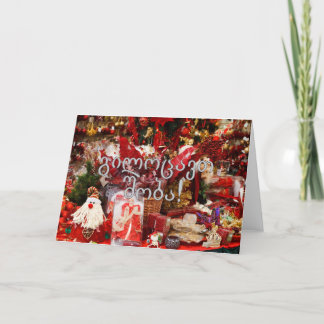 გილოცავთ შობა! Merry Christmas in Georgian wf Holiday Card