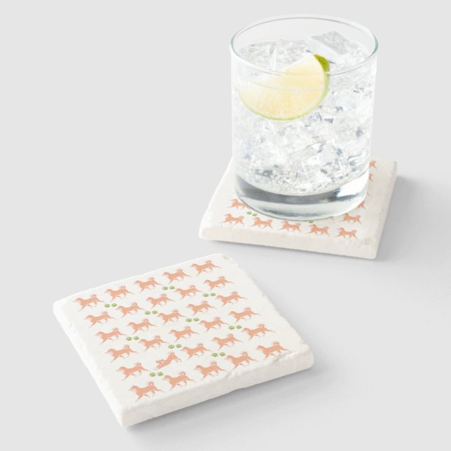 かわいいしばいぬがいっぱい STONE COASTER (Side)