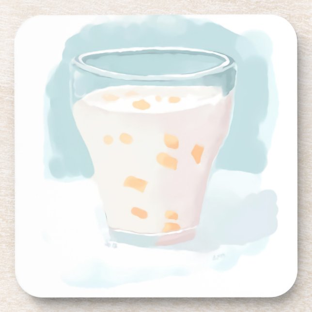 さなむにじ　フルーツの入ったヨーグルト系飲み物 COASTER (Front)